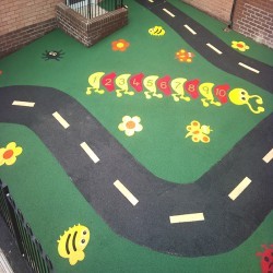 Rubberised Playground Surfacing in Stone 9