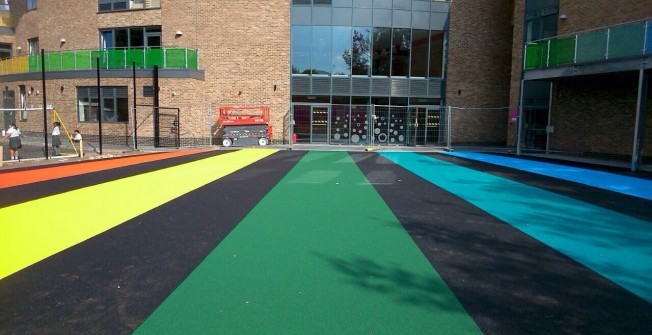 Outdoor Wetpour Flooring in Bridge End